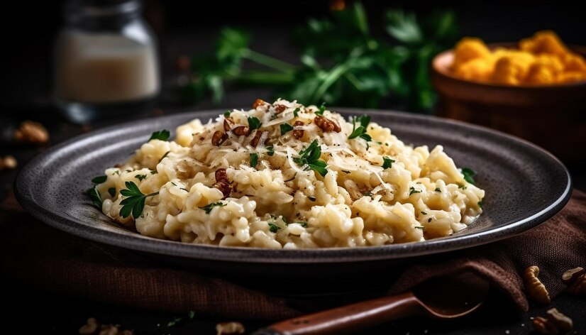 healthy-vegetarian-risotto-with-fresh-parsley-garnish-generated-by-ai_24640-80365